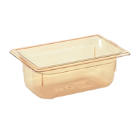 Vollrath Super Pan® 1/4 GN Gastronorm Food Pan, 6-Inch Deep, Amber Resin