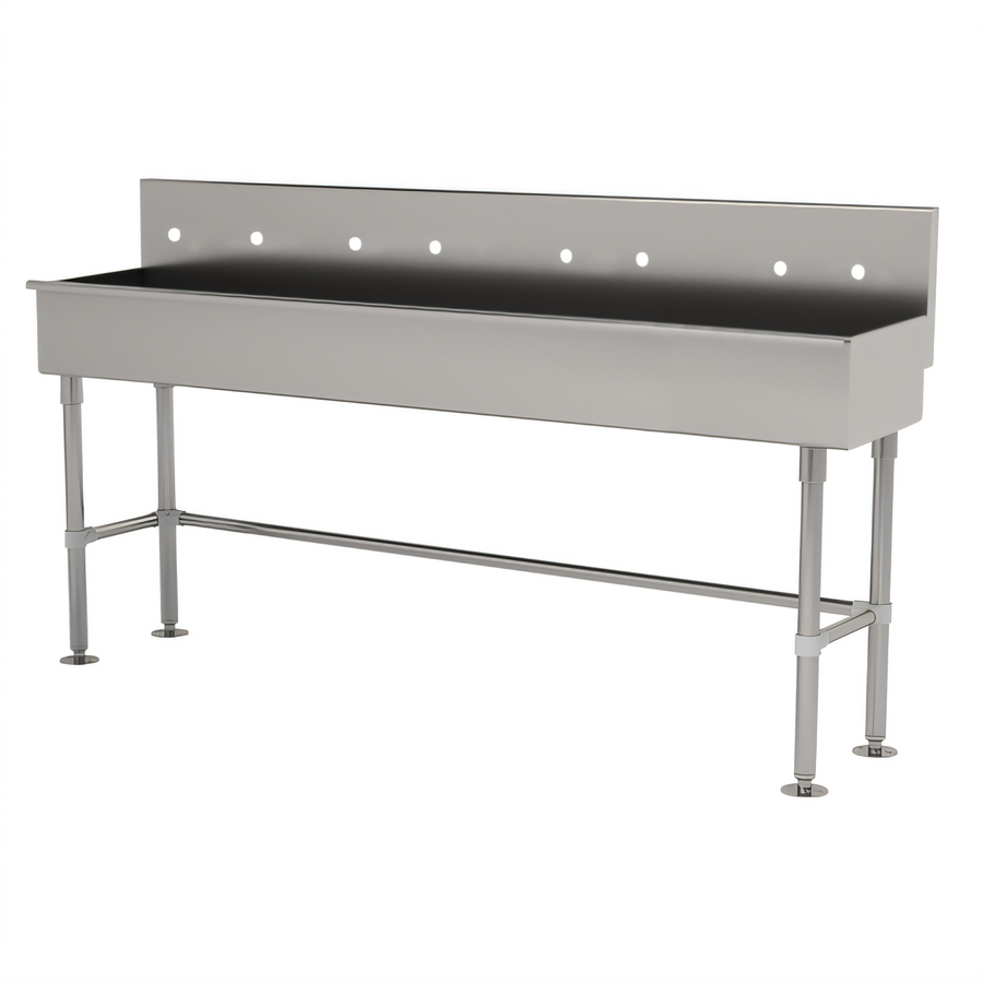 Product image #1 for Advance Tabco Multiwash Freestanding Hand Wash Sink with 4 Faucets, 80 Inch Wide