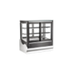 Thumbnail image #1 for Omcan 36 Inch Countertop Self-Service Square Refrigerated Display Case, 6.5 Cu. Ft., Black