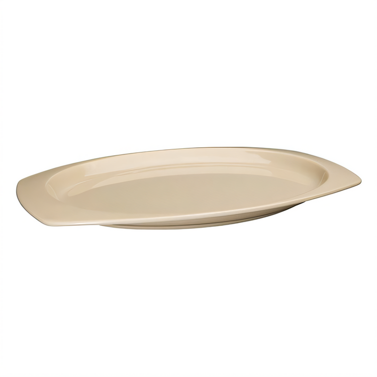 Product image #1 for Winco MMPT-117 11-1/2" x 7-1/2" Rectangular Tan Melamine Platter