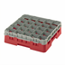 Thumbnail image #2 for Cambro Camrack® Full Size 25-Compartment Low-Profile Glass Rack with Soft Gray Extender