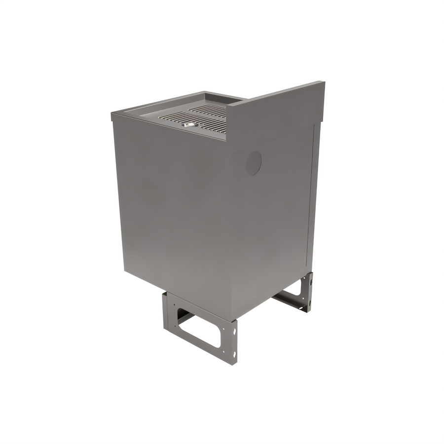 Product image #1 for BK Resources Open Front Underbar Drainboard Cabinet Base with 4-Inch Riser, 18 x 21-1/4 x 34 Inches