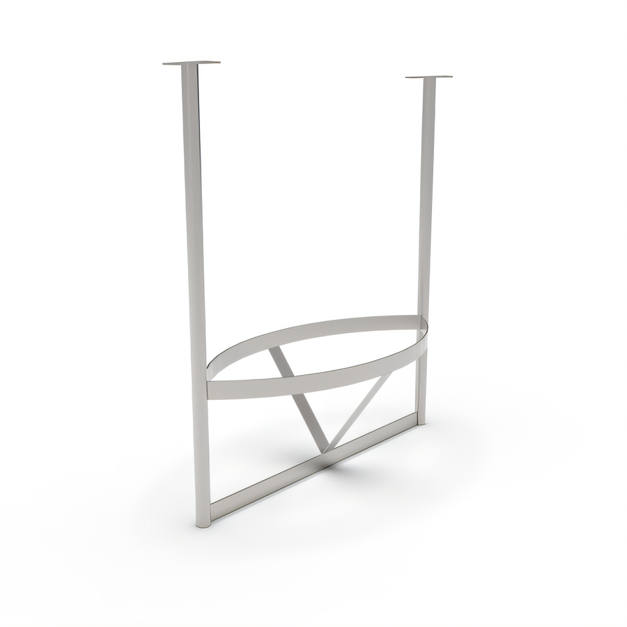 Product image #1 for John Boos Boat-Shaped Ceiling-Mounted Stainless Steel Pot Rack for 60-Inch Tables with 15 Double Hooks