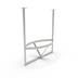 Thumbnail image #1 for John Boos Boat-Shaped Ceiling-Mounted Stainless Steel Pot Rack for 60-Inch Tables with 15 Double Hooks