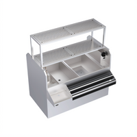 Krowne Royal Series 60-Inch Pass-Thru Underbar Ice Bin/Cocktail Station with Right-Side Ice Bin and 10-Circuit Cold Plate