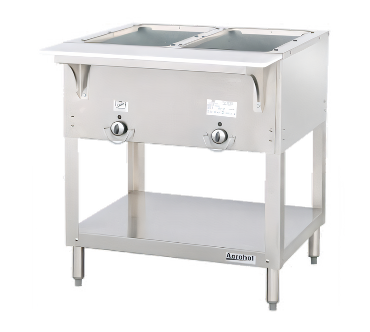 Product image #1 for Aerohot Electric Hot Food Station with 2 Sealed Wells, Open Base and Carving Board