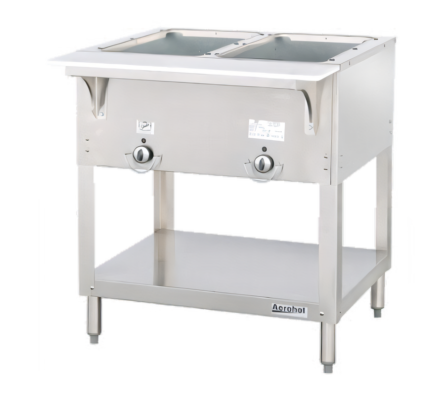 Product image #1 for Aerohot Electric Hot Food Station with 2 Sealed Wells, Open Base and Carving Board