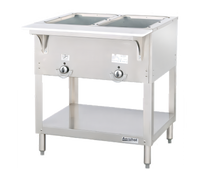 Aerohot Electric Hot Food Station with 2 Sealed Wells, Open Base and Carving Board