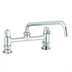 Thumbnail image #1 for equip Low-Lead 8-Inch Center Deck Mount Mixing Faucet with 12-Inch Swing Nozzle and Ceramic Cartridges