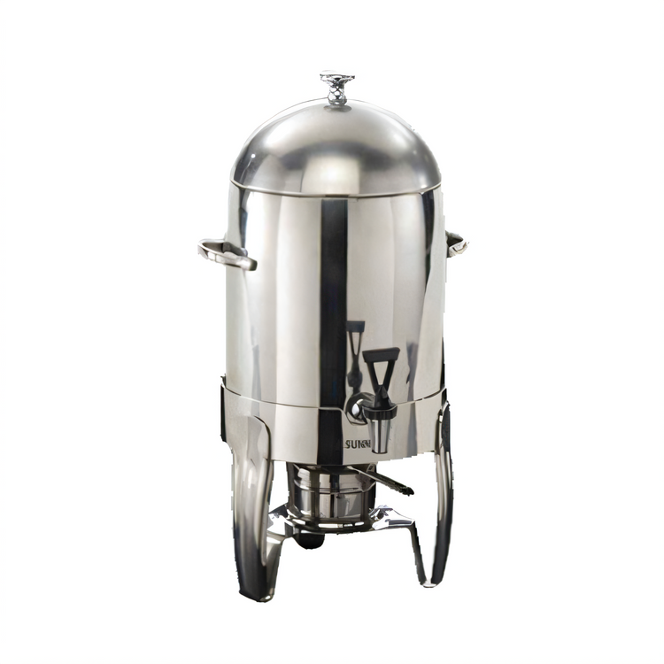 Product image #1 for American Metalcraft Allegro 12-Quart Stainless Steel Coffee Urn with Faucet, Fuel Holder, and Stainless Steel Legs