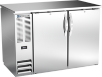 Beverage-Air BBN48HC-F-PT-S Two-Section Pass-Thru Open Food Rated Back Bar Refrigerator, 48-Inch, 4 Solid Doors