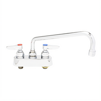 4-Inch Centers Deck-Mount Workboard Faucet with 10-Inch Swing Nozzle