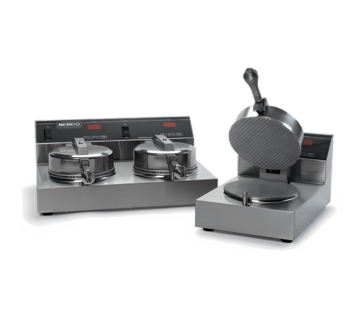 Product image #1 for Nemco Dual Countertop Waffle Cone Baker with 7-Inch Fixed Cast Aluminum Grids, Digital Controls, 240V