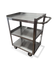 Thumbnail image #1 for Steel Works Stainless 3-Shelf Stainless Steel Bus Cart