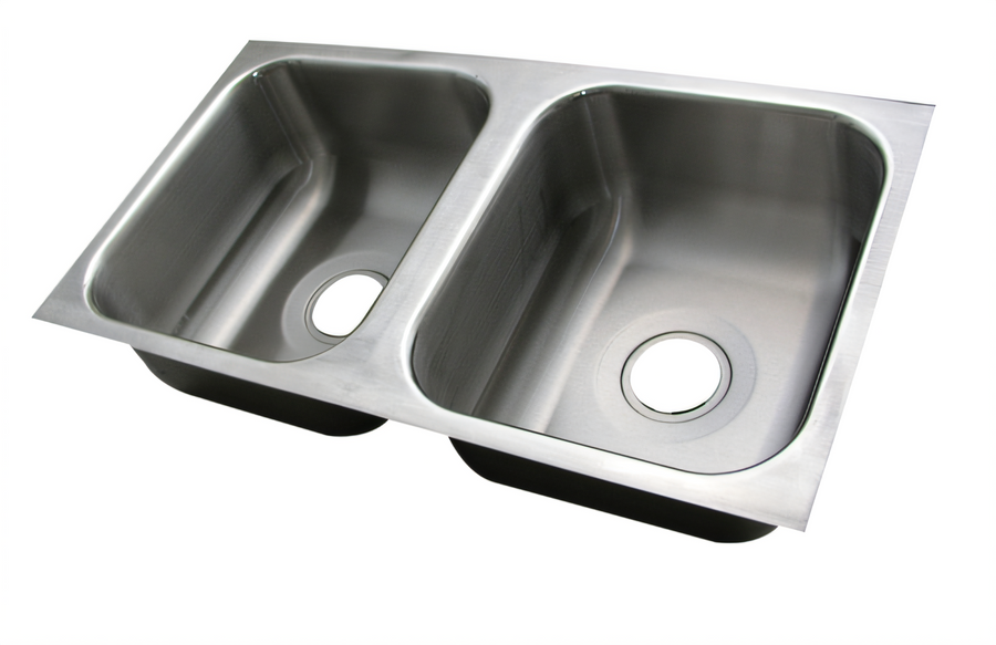Product image #1 for Advance Tabco Smart Series™ 2-Compartment Undermount Sink Bowl, 14 x 16 x 12 Inch, 18 Gauge 304 Stainless Steel