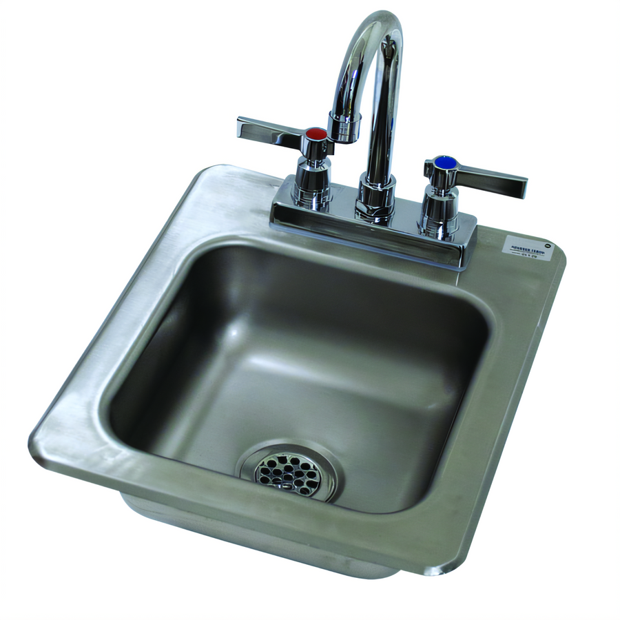 Product image #1 for Advance Tabco Drop-In Bar Hand Sink with Gooseneck Faucet, 12 x 14 Inch Overall, 9 x 9 x 5 Inch Bowl