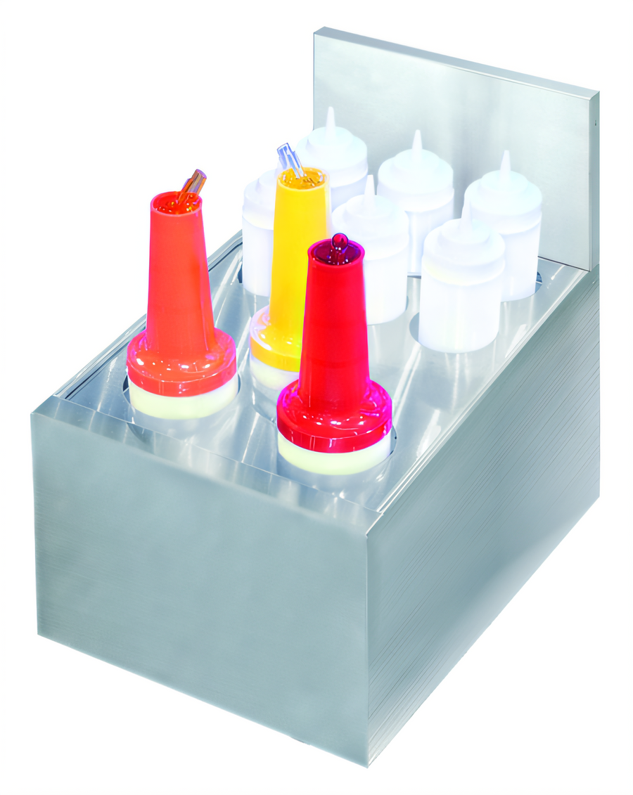 Product image #1 for Krowne Royal Series Insulated Freestanding Juice Bottle Storage Bin, 12 x 19 Inches, 9-Container Capacity