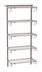 Thumbnail image #1 for Metro SmartWall Tall Wall-Mounted Starter Shelving Kit, 5 Wire Shelves, Metroseal Gray
