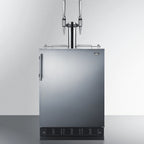 Thumbnail image #1 for Summit Commercial SBC7BRSNCF2 24-Inch Nitro Coffee Kegerator, Dual Tap, Convertible Refrigerator, 5.3 Cu. Ft.