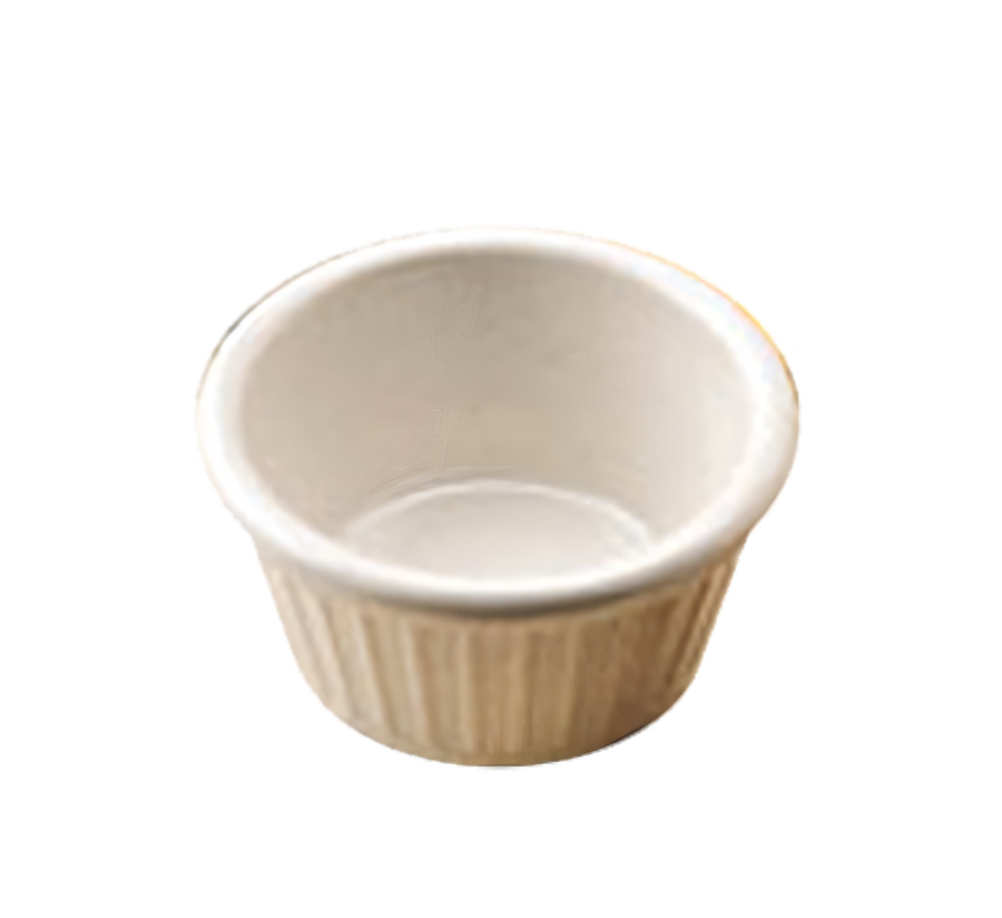 Product image #1 for American Metalcraft White Fluted Melamine Ramekin, 4 oz., 3-1/4 Inch Dia. x 2 Inch H