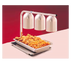 Thumbnail image #1 for Freestanding Three-Bulb Infrared Heat Lamp Warmer