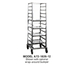 Thumbnail image #1 for Dinex Mobile Full-Height Aluminum Pan Rack with Open Sides for 12 Full-Size Sheet Pans