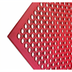 Thumbnail image #1 for San Jamar Grease-Resistant Anti-Fatigue Rubber Kitchen Mat, 36 x 60 Inches, 1/2 Inch Thick, Red
