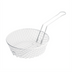 Thumbnail image #1 for Winco MSBW-10 10-Inch Round Coarse Mesh Breading Basket, Non-Stick White Plastic-Coated Steel Wire