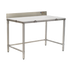 Thumbnail image #1 for Eagle Group 60-Inch x 24-Inch x 39-Inch Poly Top Cutting Table with Stainless Steel Tubular Base and Removable Backsplash