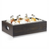 Thumbnail image #1 for Cal-Mil Cinderwood Rectangular Oak Wood Ice Housing with Clear Polycarbonate Pan and Condensation Liner