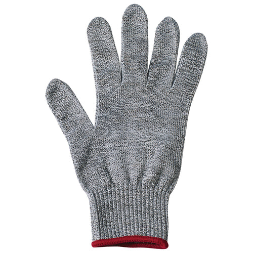 Product image #1 for Winco Small ANSI A5 Cut-Resistant Glove, Gray with Red Wristband