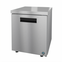 Hoshizaki Steelheart 27-Inch Low Profile Undercounter Refrigerator with One Solid Door, Stainless Steel, Rear-Mounted R290