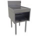 Thumbnail image #1 for Glastender DBHB-18-LD Underbar Drainboard Half Cabinet, Open Front, 18 x 24 Inches, Stainless Steel
