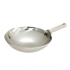 Thumbnail image #1 for Winco WOK-16W 16-Inch Stainless Steel Chinese Wok with Welded Handle, Round Bottom, Mirror Finish Case of 12