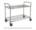 Thumbnail image #1 for Metro Super Erecta SP Heavy Duty 2-Shelf Wire Utility Cart, 36 x 24 x 39 Inches, Brite Zinc Finish
