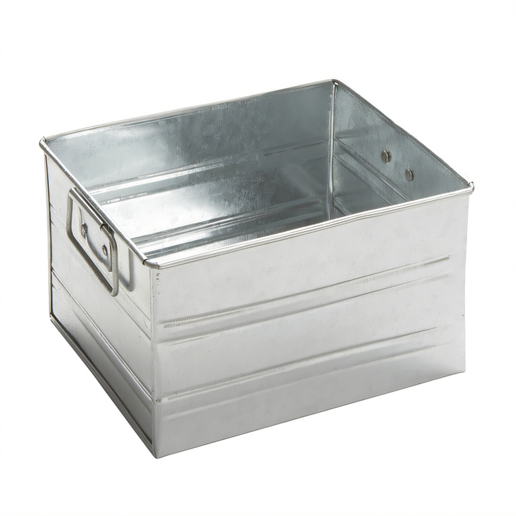 Product image #1 for American Metalcraft Rectangular Galvanized Steel Condiment Caddy, 7 x 5-3/4 x 4 Inches