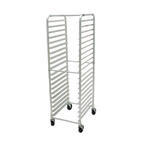 Thumbnail image #1 for Advance Tabco Special Value Series Full-Height Open-Side Mobile Aluminum Front-Loading Sheet Pan Rack, 20 Full-Size Pan Capacity