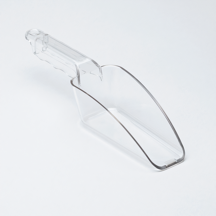 Product image #1 for American Metalcraft 12 oz Clear Polycarbonate Flat-Bottom Utility Scoop