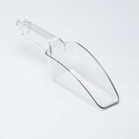 American Metalcraft 12 oz Clear Polycarbonate Flat-Bottom Utility Scoop
