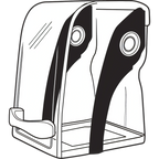 Thumbnail image #1 for Vitamix 067879 Two-Piece Twist Lock Copolyester Blender Cover with Removable Hinge for The Quiet One and Touch & Go Advance