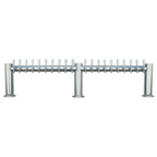 Thumbnail image #1 for Micro Matic USA Metropolis METRO-M-20PSSKR 20-Faucet Countertop Glycol-Cooled Draft Beer Tower, 3 Columns, Polished Stainless Steel
