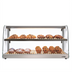 Thumbnail image #1 for KoolMore 40-Inch Countertop Dry Bakery Display Case with Curved Glass, 2 Shelves, and LED Lighting