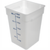 Thumbnail image #1 for Squares 22 Qt Square Food Storage Container, Container Only, White Polyethylene