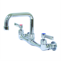 Advance Tabco K-160 Splash-Mounted Faucet with 6-Inch Extended D Spout, 8-Inch Centers, Lead Free