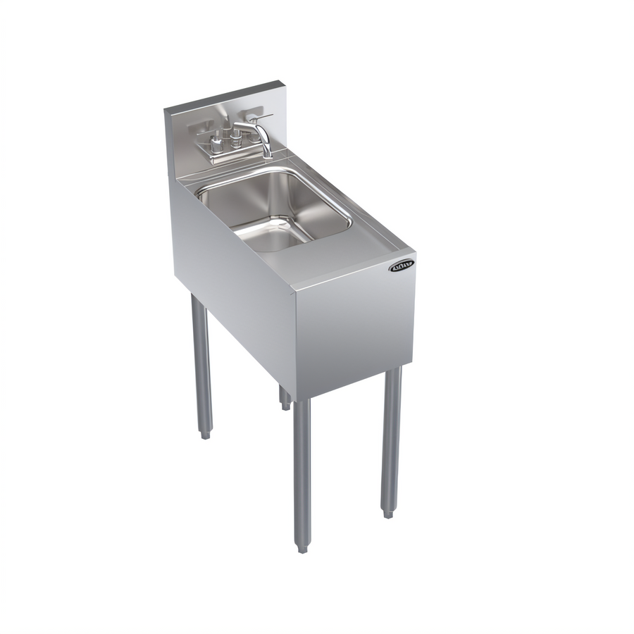 Product image #1 for Krowne Royal Series Freestanding Stainless Steel Underbar Hand Sink, 1 Compartment, with Included Faucet