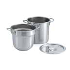 Thumbnail image #1 for Vollrath 77073 18-8 Stainless Steel Double Boiler, 9.438-Inch Diameter, NSF Listed