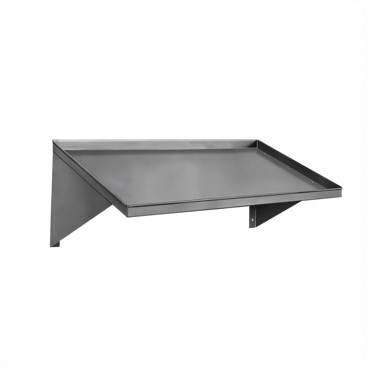 Product image #1 for CMA Dishmachines 42-Inch Wall-Mounted Solid Stainless Steel Slanted Rack Shelf