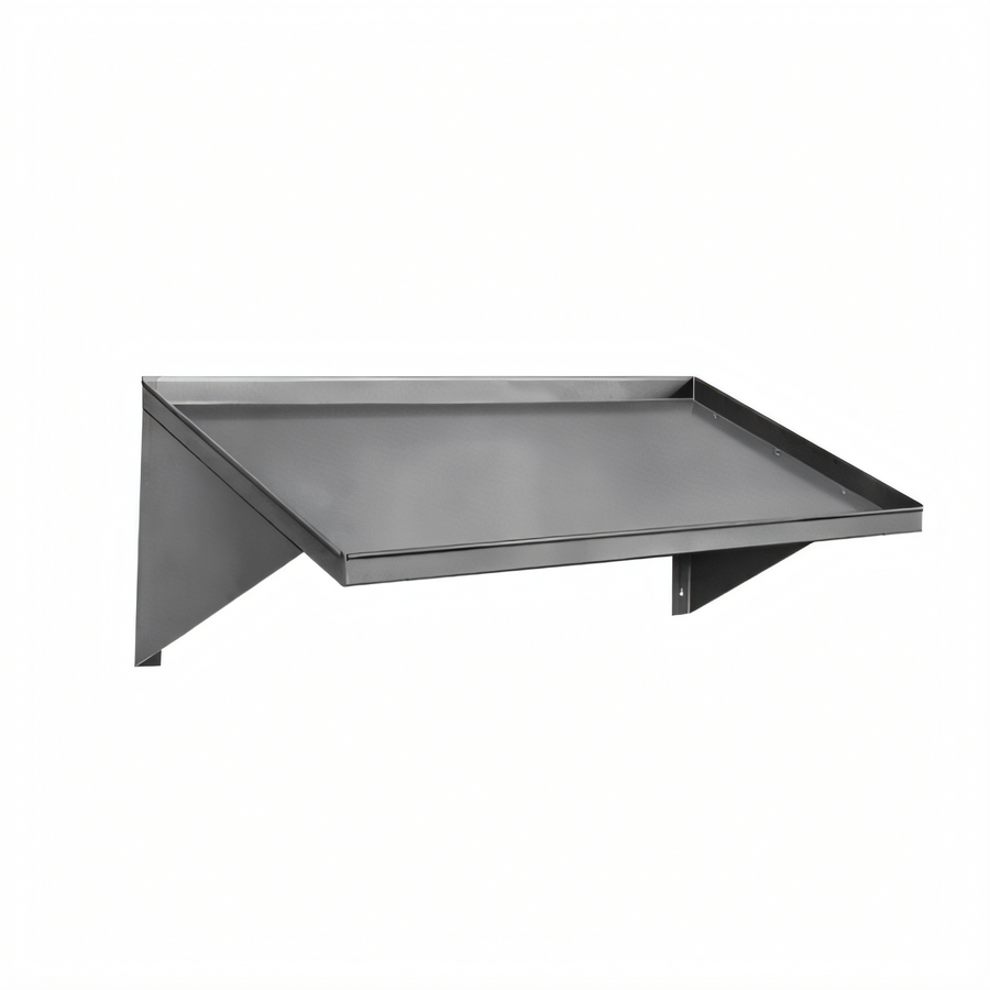 Product image #1 for CMA Dishmachines 42-Inch Wall-Mounted Solid Stainless Steel Slanted Rack Shelf