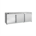 Thumbnail image #1 for Perlick Low Height 3-Door Remote Back Bar Refrigerator, 72 Inch, Black Exterior