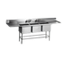 Thumbnail image #1 for Spec-Master FN Series 85-1/2-Inch Three-Compartment Sink with 30-Inch Left Drainboard, 14-Gauge Stainless Steel